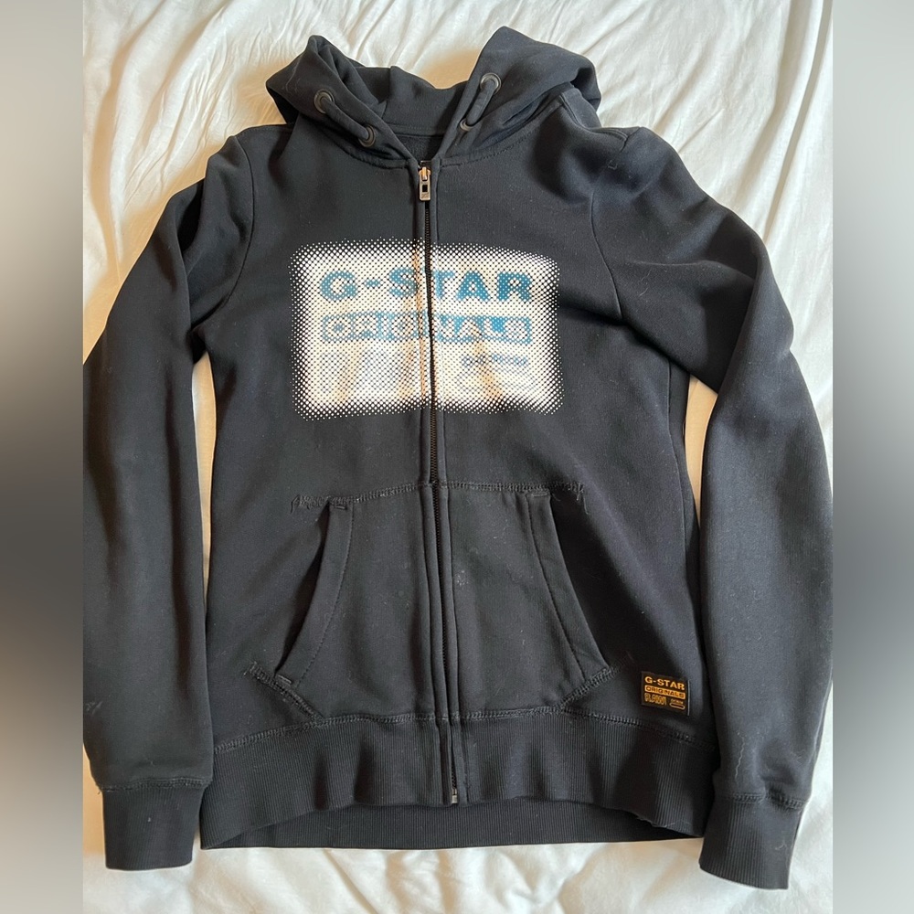 G star raw zip up hoodie